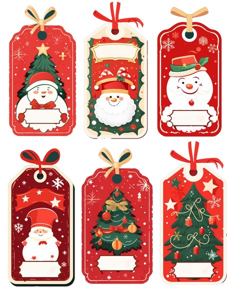 Free Christmas Gift Tags Google Docs Template