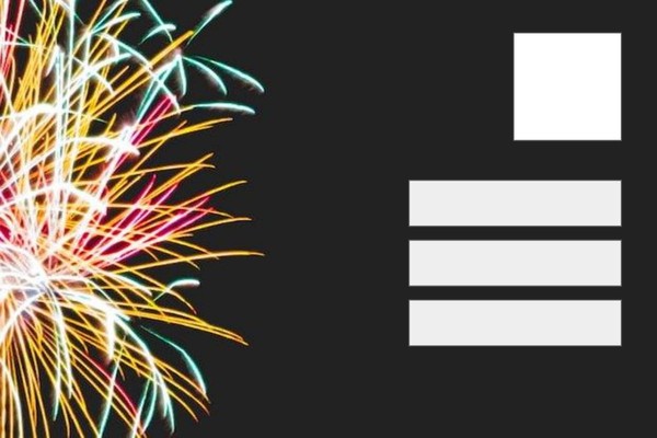 Firework Happy New Year Postcard Google Docs Template - page 2
