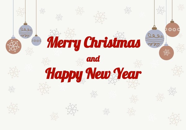 Free Christmas Card Template with Lobster Font — Google Docs Ready-to-Use Design