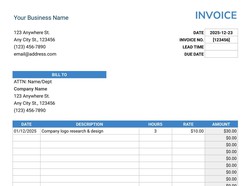 Timesheet Invoice - Thumbnail