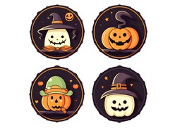 Pumpkin Label Templates - Thumbnail