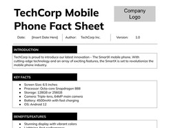 Icon for Fact Sheet Google Docs Templates